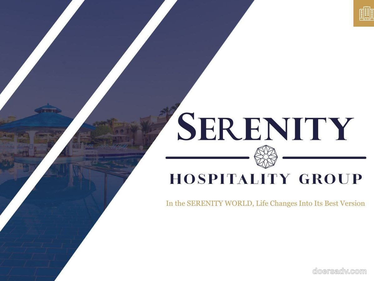 Serenity Hospitality Group brand book, designed by Doers