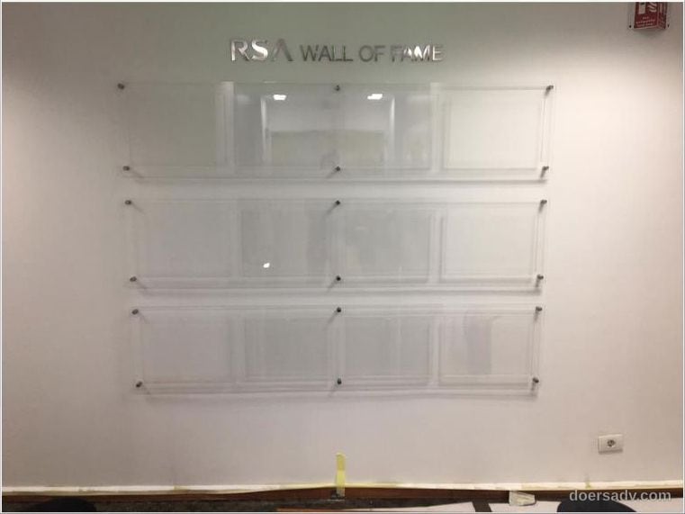 RSA · Glass wall of fame